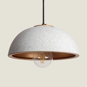 White & Gold Keramik Pendelleuchte: Moderne Kücheninsel Beleuchtung