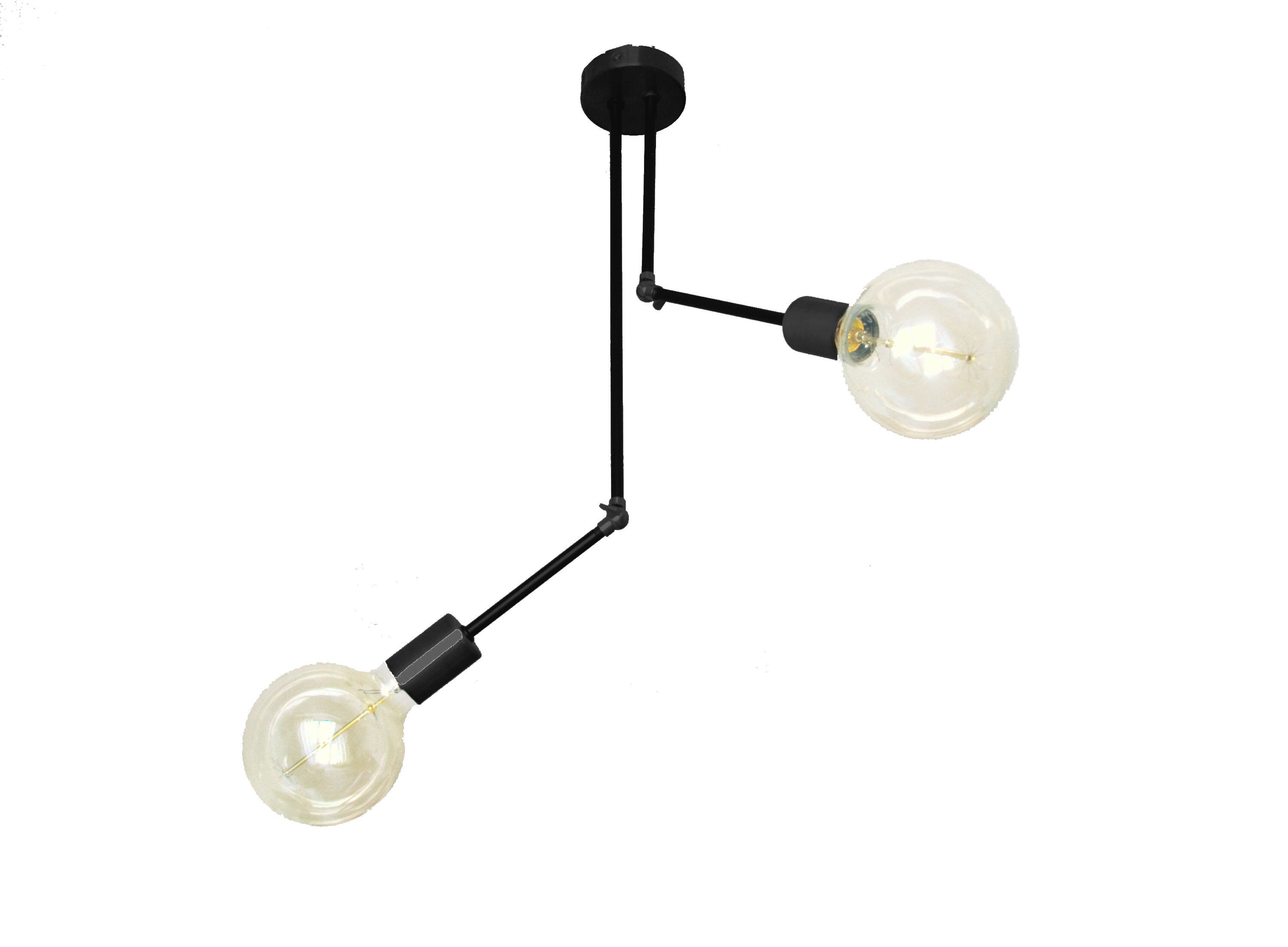 Industrial Modern Ceiling Lamp Black Articulated Ceiling Light 2