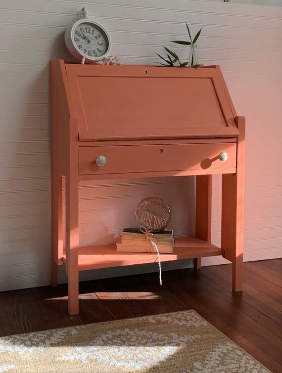 Sold Vintage C Secretary Desk Painted