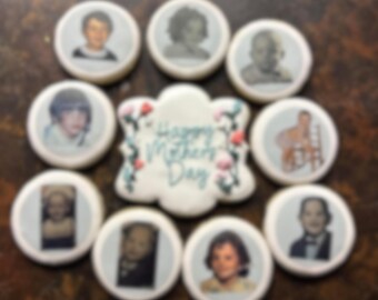 Mothers Day Sugar Cookies with Edible Images