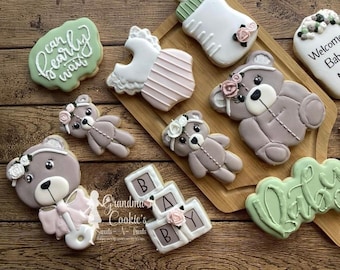 Baby Shower Can Bearly Wait Cookies