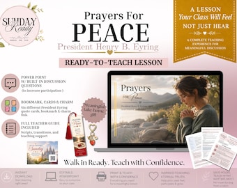 Relief Society Lesson | Prayers for Peace | Eyring Apr 2026 | General Conference LDS | Elders Quorum Teacher Guide