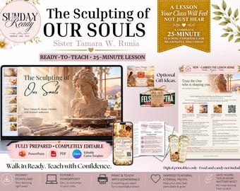 Relief Society Lesson Runia The Sculpting of Our Souls October 2026 General Conference 25 Minute LDS PowerPoint
