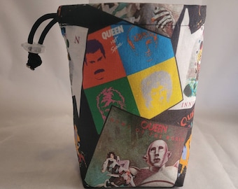 Queen Album Covers/Logo Reversible Dice Bag
