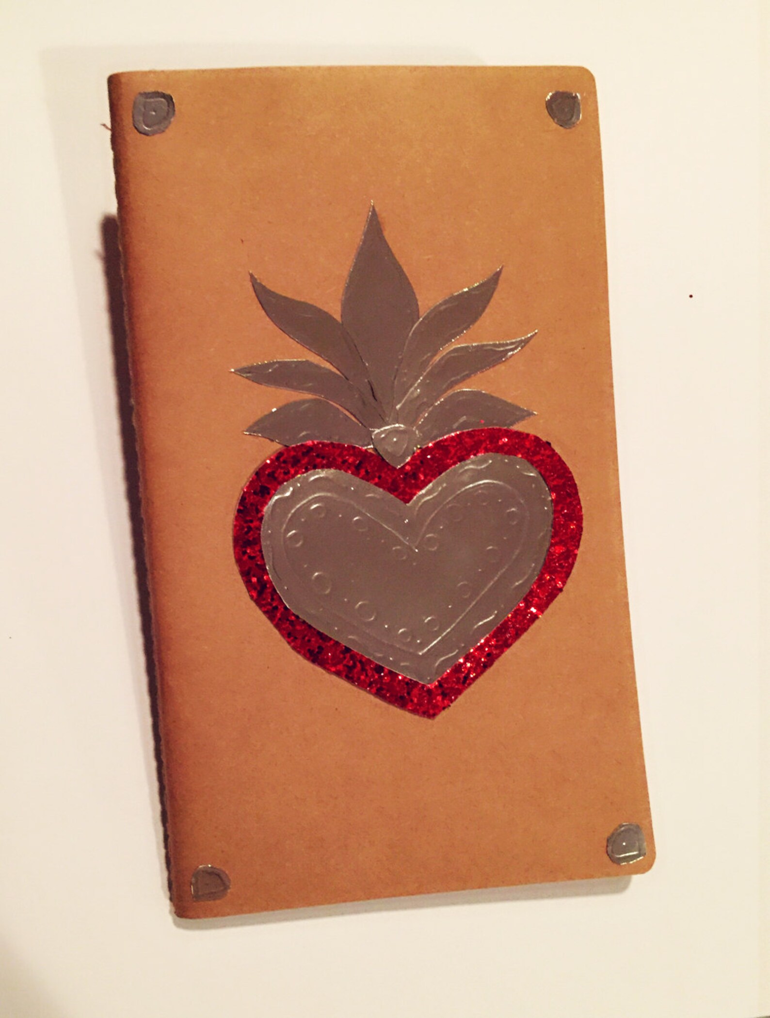 Mexican Tin Foil Art Inspired Journal Etsy