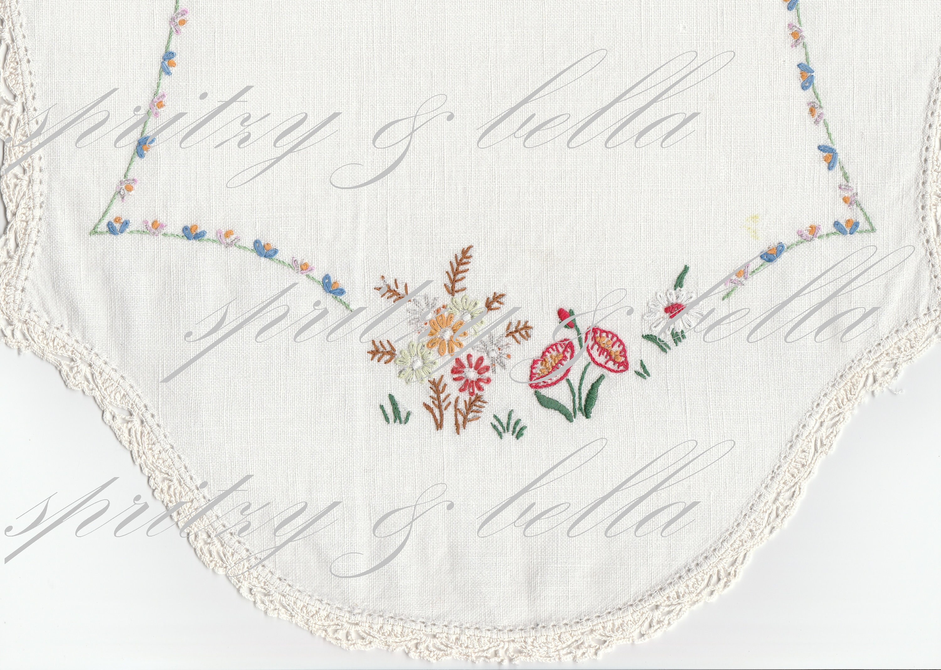 12 Printable Doilies,vintage Digital Doilies Kit,bright Spring Doilies ...
