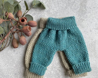 Cozy Pants Baby Knitting Pattern / Baby Trousers Knitting Pattern / newborn, 3, 6, 9, 12, 18 and 24 months / Instant PDF Download / English