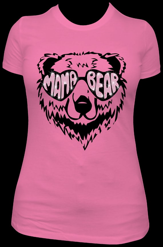 MAMA BEAR ss10 Rhinestone Template, VINYL, Digital Download, SvG, EpS, PnG, JpG, Cricut File