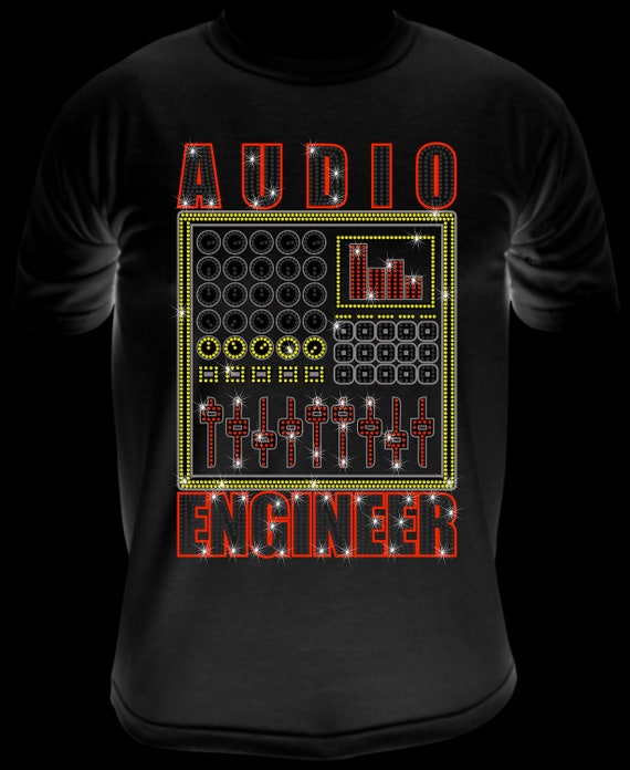 AUDIO ENGINEER ss10 Rhinestone Template, Digital Download, SvG, EpS, PnG, JpG, Cricut File