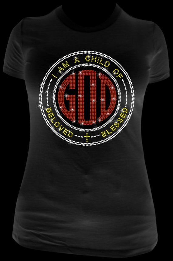 CHILD OF GOD ss10 Rhinestone Template, Sublimation, Digital Download, SvG, EpS, PnG, JpG, Cricut, Silhouette File