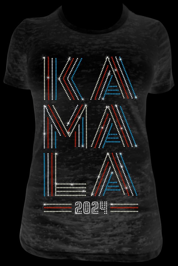 KAMALA LINES TEXT Rhinestone Templates - Digital Files for D.I.Y. Apparel - Includes Bonus Design Ideas