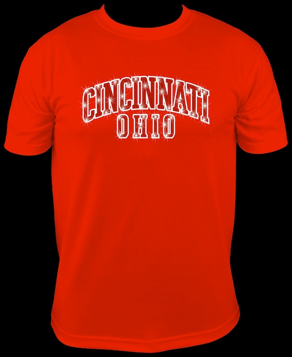 CINCINNATI OHIO TEXT - Rhinestone Template, Sublimation, Design File