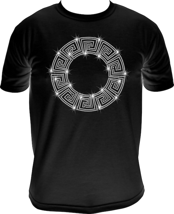 GREEK KEY CIRCLE ss10 Rhinestone Template, Sublimation, Digital Download, SvG, EpS, PnG, JpG, Cricut, Silhouette File