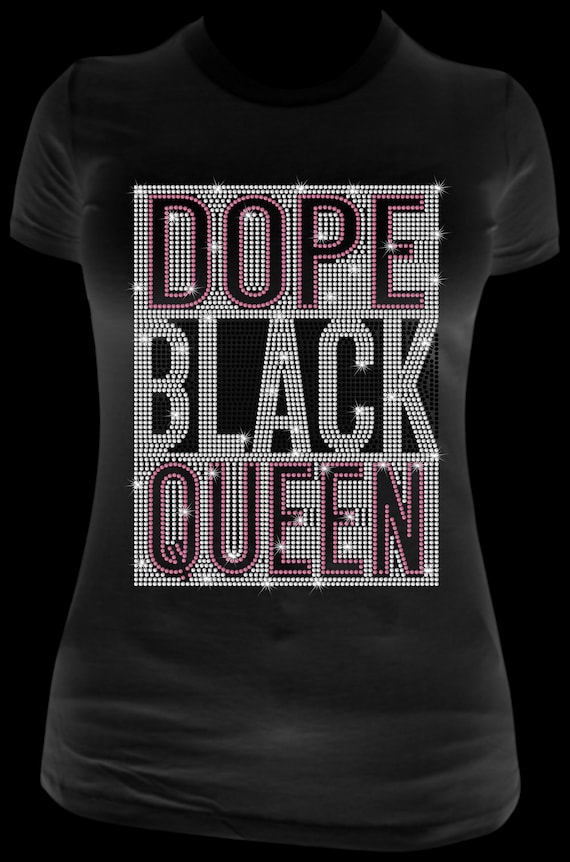 DOPE BLACK Queen BUNDLE - Rhinestone Template, Sublimation, Design File