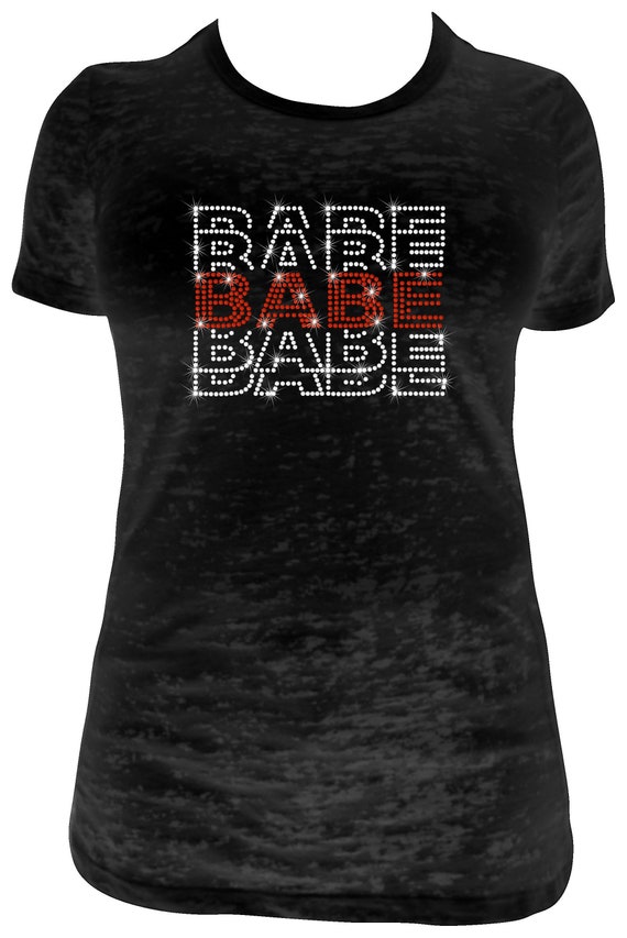 BABE RHINESTONE TEXT ss10 Rhinestone Template, Sublimation, Digital Download, SvG, EpS, PnG, JpG, Cricut, Silhouette File