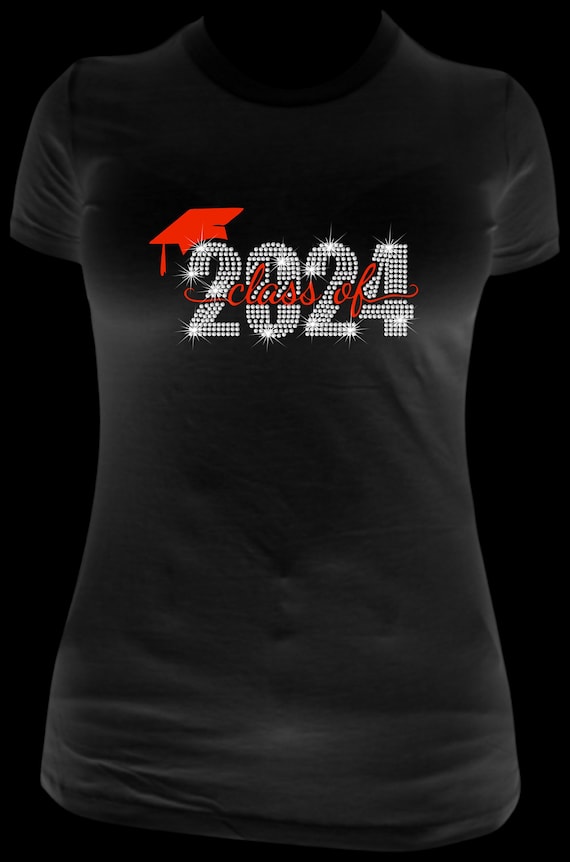 Create a Lasting Impression with Custom SENIOR CLASS OF 2024 Rhinestone Template Designs