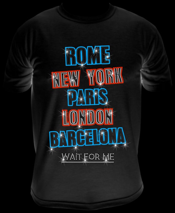ROME PARIS BARCELONA , ss10 Rhinestone Template, Sublimation, Digital, SvG, EpS, PnG, JpG, Cricut, Silhouette File, Girls Trip, Sisters
