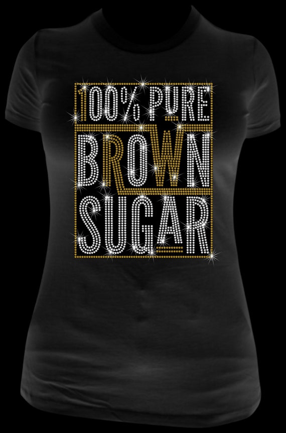 BLACK WOMAN Empowerment Rhinestone Transfer Design - DIY Custom Apparel Decoration with Sublimation Included