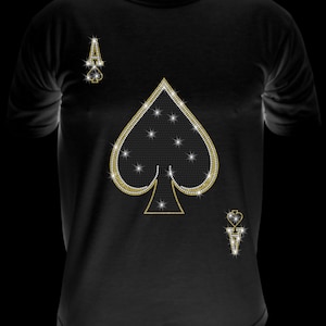 ACES OF SPADES  ss10 Rhinestone Template, Sublimation, Digital Download, SvG, EpS, PnG, JpG, Cricut, Silhouette File