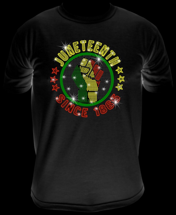 JUNETEENTH 1865 FIST ss10 Rhinestone Template, Sublimation, Digital Download, SvG, EpS, PnG, JpG, Cricut, Silhouette File