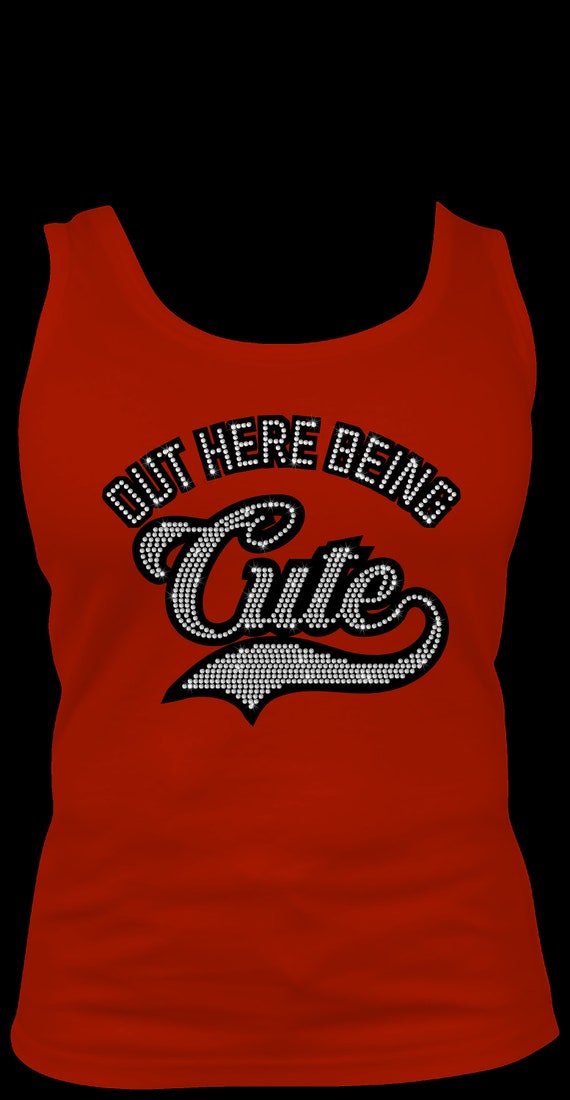 OUT HERE CUTE Rhinestone Templates - Digital Files for D.I.Y. Apparel - Includes Bonus Design Ideas