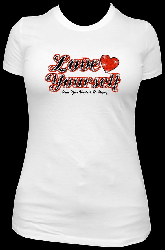 LOVE YOURSELF ss10 Rhinestone Template, Digital Download, SvG, EpS, PnG, JpG, Cricut File