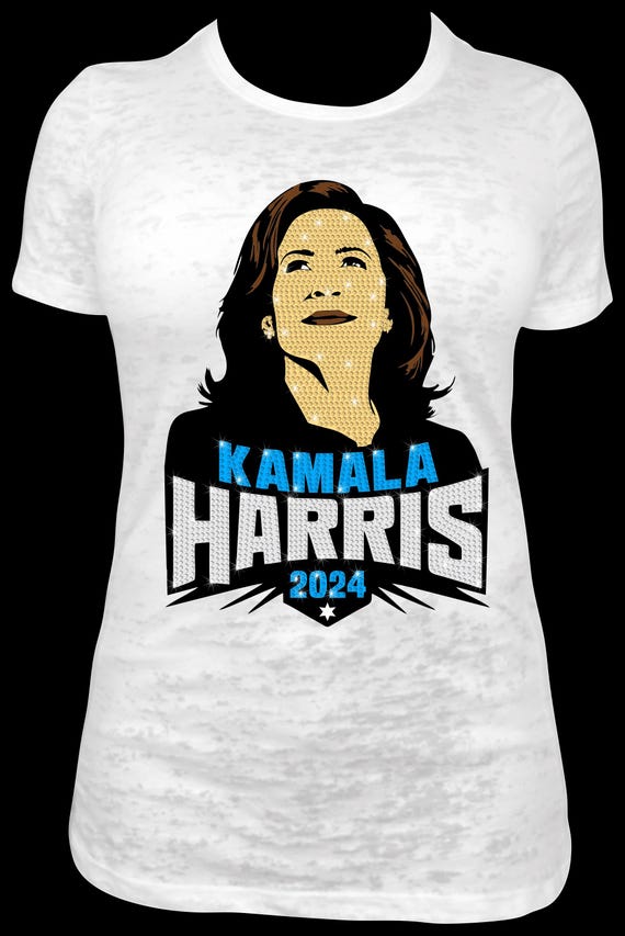 KAMALA HARRIS 2024 Rhinestone Template - Digital Files for D.I.Y. Apparel - Includes Bonus Design Ideas