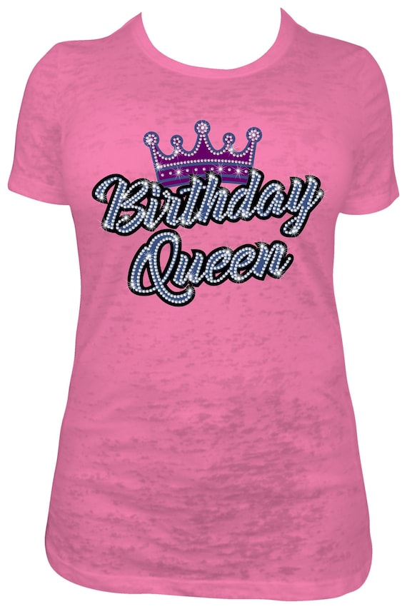 BIRTHDAY QUEEN ss10 Rhinestone Template, Digital Download, SvG, EpS, PnG, JpG, Cricut File