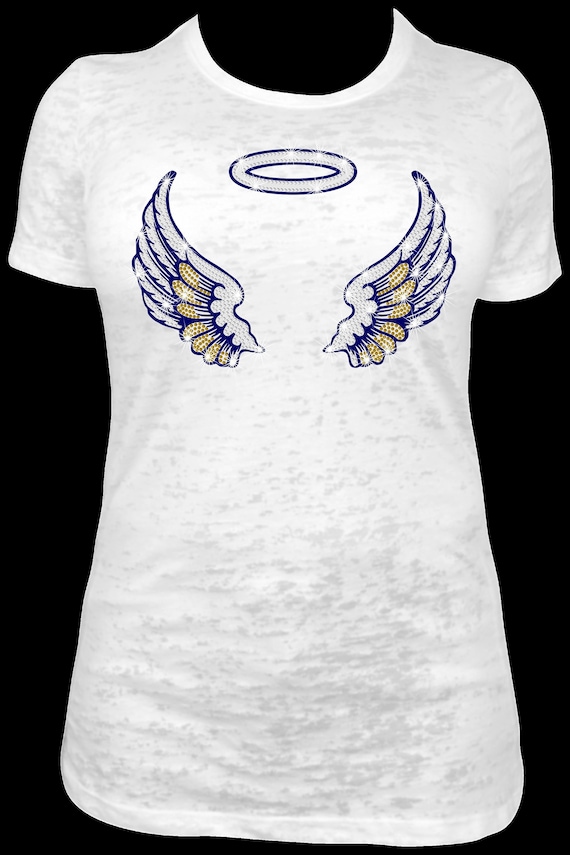 ANGEL WINGS w/HALO ss10 Rhinestone Template, Digital Download, SvG, EpS, PnG, JpG, Cricut, Silhouette File