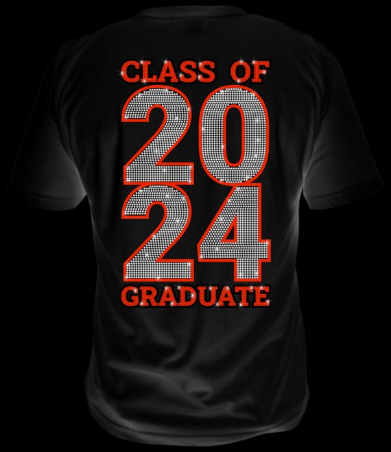 Create a Lasting Impression with CLASS OF 2024 GRADUATE Rhinestone Template Designs