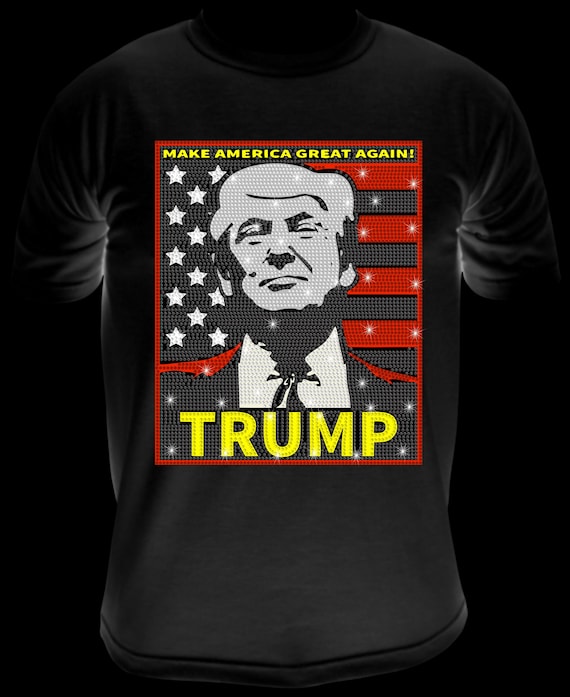 TRUMP Make AMERICA GREAT 2024 Rhinestone Template - Digital Files for D.I.Y. Apparel - Includes Bonus Design Ideas