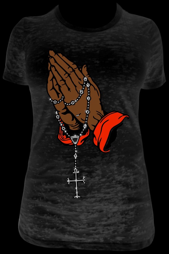 PRAYING HANDS ROSARY 2021  ss10 Rhinestone Template, Sublimation, Digital Download, SvG, EpS, PnG, JpG, Cricut, Silhouette File