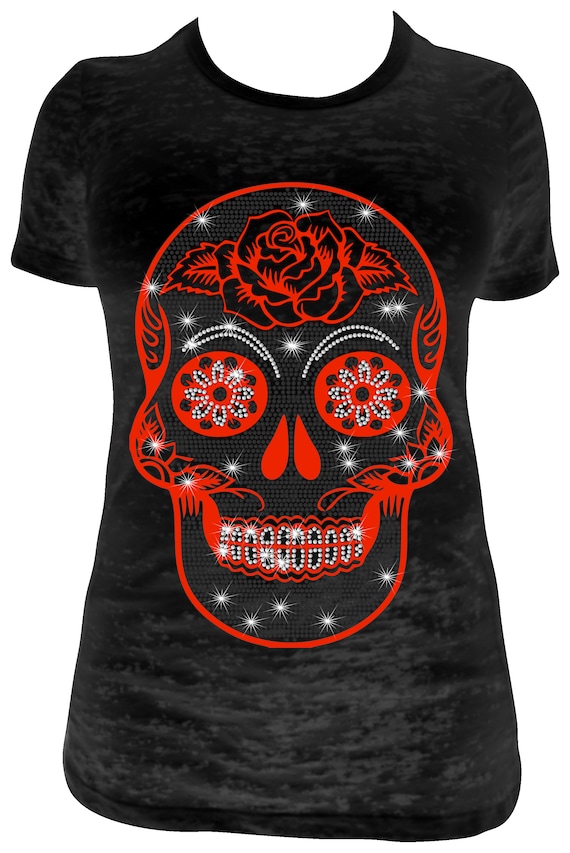 SUGAR SKULL ss10 Rhinestone Template, Digital Download, Sublimation, EpS, PnG, JpG, Cricut File