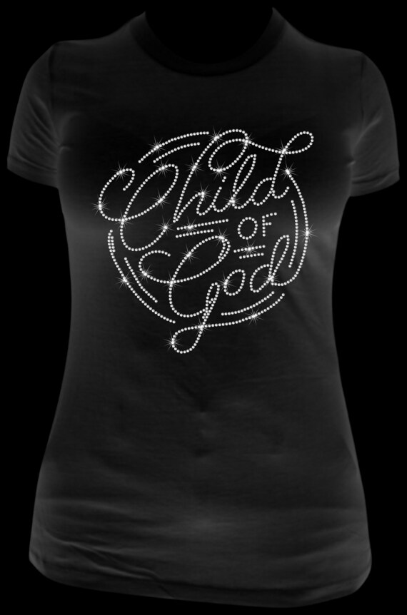 CHILD Of GOD CURSIVE ss10 Rhinestone Template, Sublimation, Digital Download, SvG, EpS, PnG, JpG, Cricut, Silhouette File