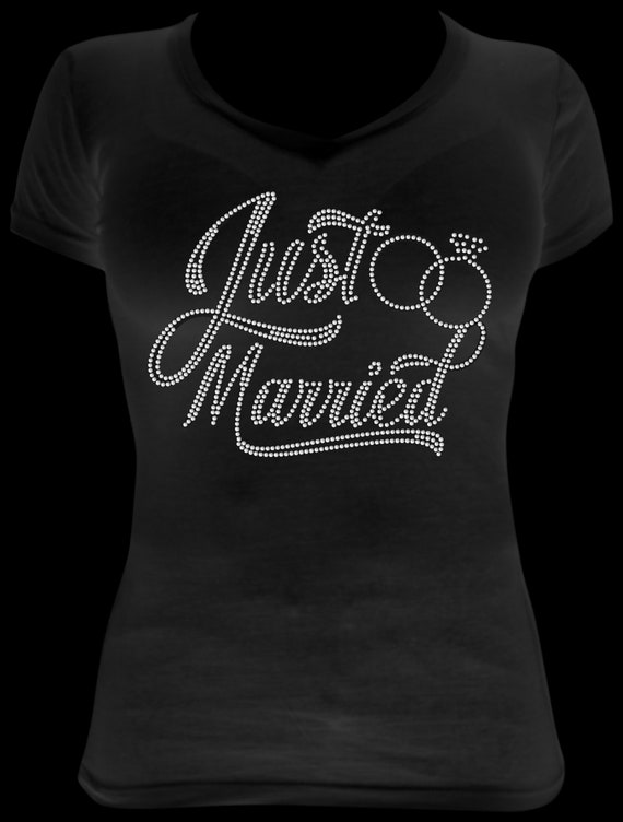 JUST MARRIED ss10 Rhinestone Template, Sublimation, Digital Download, SvG, EpS, PnG, JpG, Cricut, Silhouette File, FRIENDS, Lovers, Family