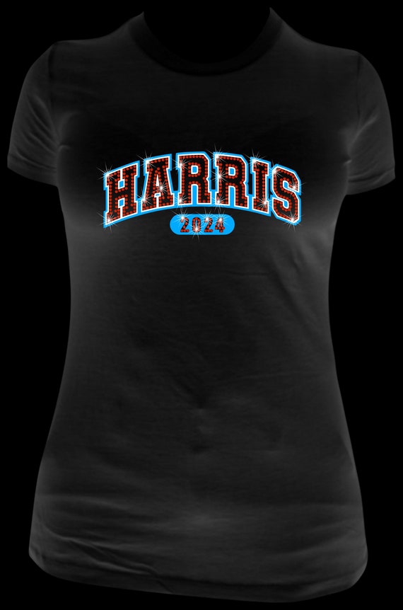 KAMALA HARRIS TEXT Rhinestone Templates - Digital Files for D.I.Y. Apparel - Includes Bonus Design Ideas