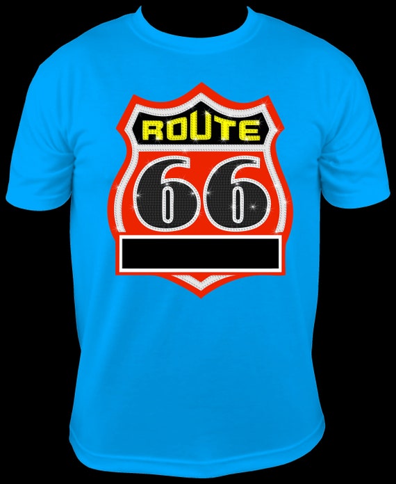 ROUTE 66 SHIELD  ss10 Rhinestone Template, Digital Download, Sublimation, EpS, PnG, JpG, Cricut File