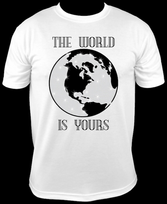 The WORLD IS YOURS ss10 Rhinestone Template, Sublimation, Digital Download, SvG, EpS, PnG, JpG, Cricut, Silhouette File