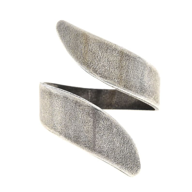 3 PCS of Open plain metal ring with wavy ends