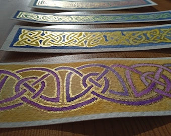 Celtic Knot Bookmarks - Watercolor