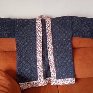 Japanischer Stil Happi Robe / Jacke / Kleidungsstück mit Sashiko Quilting