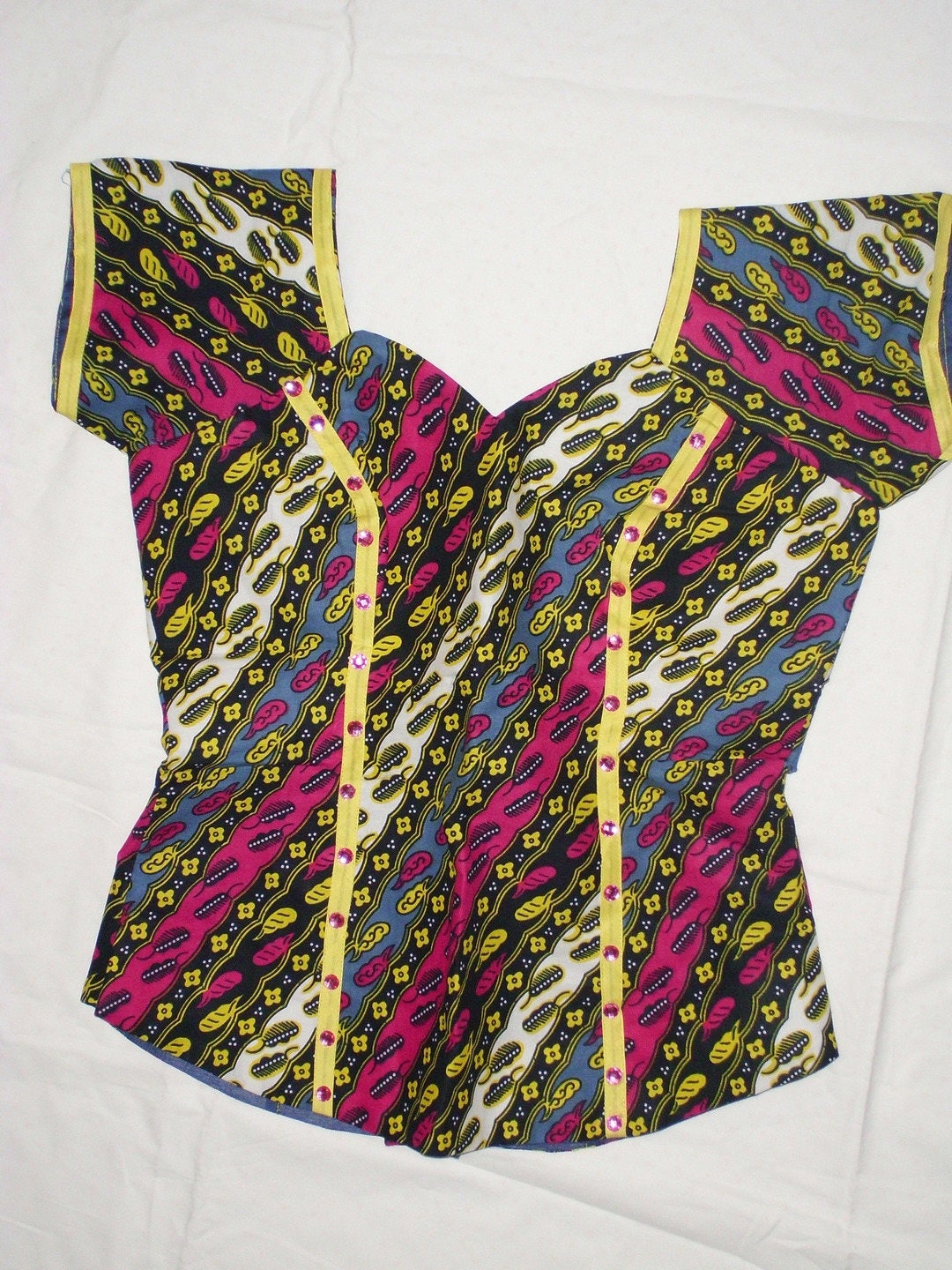 Ensemble top pagne wax