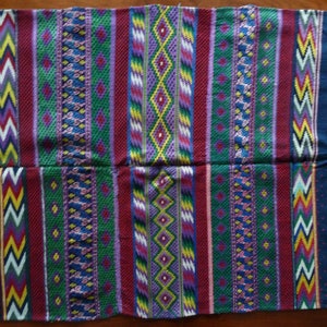 Guatemalan Hand-Woven Fabric Piece - Multi-colored