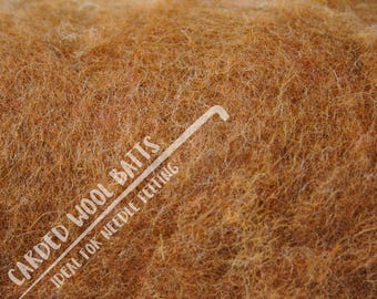 Chocolate Brown Carded Wool Batts For Needle Felting | 100% Sheep Wool | Needle Felting Wool | Available in Various Colours