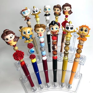 Disney Beauty and the beast Doorable Bead Pens Collection- Doorables- Disney- Accessory- Refillable