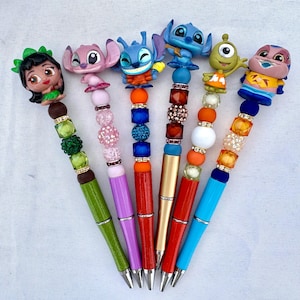 Disney Lilo and stitch Doorable Bead Pens Collection- Doorables- Disney- Accessory- Refillable
