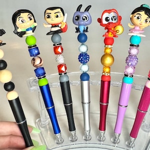 Disney Mulan Doorable Bead Pens Collection- Doorables- Disney- Accessory- Refillable