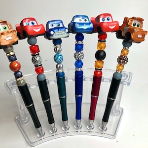 Disney Cars doorables Bead Pens Collection- Doorables- Disney- Accessory- Refillable
