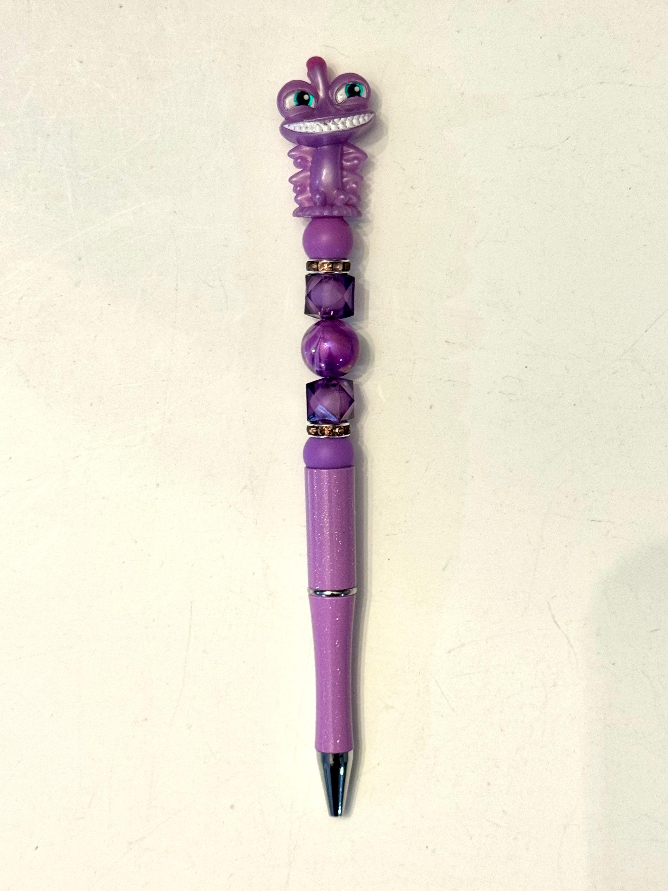 Disney Tangled Doorable Bead Pens Collection- Doorables- Disney  Luxury Beadable Black DISNEY VILLAINS Pen display picture 1
