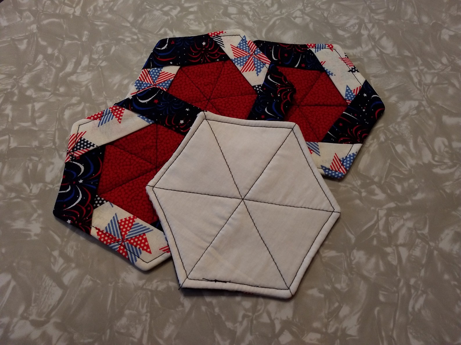 Quilted Coasters Set of 4 Etsy